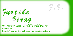 furtike virag business card